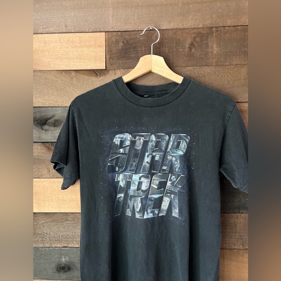 Star Trek Y2K 2000s Movie T-Shirt Size Adult Small Faded Black - Picture 2 of 9